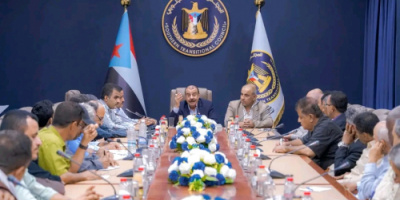 اللواء بن بريك يعقد اجتماعا مشتركا بالهيئتين التنفيذيتين في العاصمة عدن وأبين
