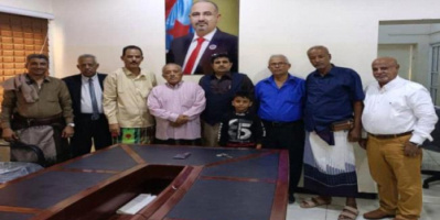 باحشوان يستقبل بمقر النقابة الصحفيين والإعلاميين المهنئين بعيد الفطر