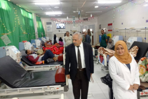مدير مستشفى الصداقة يستقبل مدير مكتب الصحة بعدن لتفقد أحوال الطاقم والمرضى 