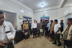 العميد الحوشبي والمحامي الشعيبي يزوران حزام العاصمة عدن
