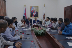 رئيس الهيئة الوطنية للإعلام الجنوبي يطلع على كافة التحضيرات الإعلامية للقاء التشاوري