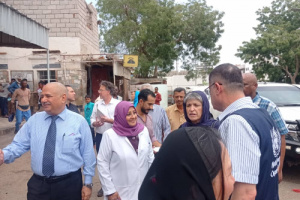 وفد أممي يزور مستشفى الصداقة التعليمي العام بعدن