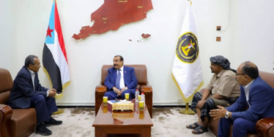 اللواء بن بريك يلتقي رئيس اللجنة التنفيذية للمؤتمر الجنوبي الأول (مؤتمر القاهرة)