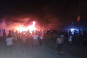 اندلاع حريق في محل تموينات غذائية بالممدارة 