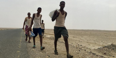 تدفق قياسي للمهاجرين الأفارقة إلى اليمن