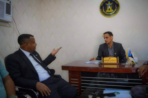الكريحي كنعان يقوم بزيارة تفقدية لإدارة الشباب والطلاب بحضرموت 