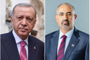 الرئيس الزُبيدي يهنئ الرئيس التركي بفوزه بولاية ثالثة