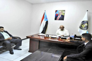 رئيس انتقالي العاصمة عدن يلتقي مدير المؤسسة العامة للمسالخ