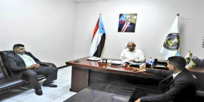 رئيس انتقالي العاصمة عدن يلتقي مدير المؤسسة العامة للمسالخ