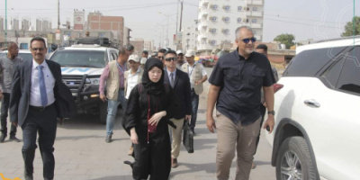 الماس والوفد الياباني يزوران مشاريع الطرقات في العاصمة عدن