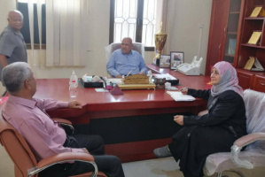 مدير عام مستشفى الصداقة تلتقي مدير عام مكتب الصحة بعدن