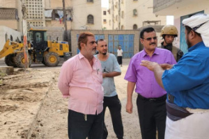 مدير عام المنصورة يتفقد مشروع إعادة تأهيل حديقة السنافر