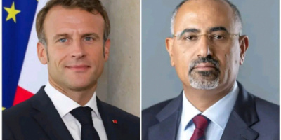 الرئيس الزُبيدي يهنئ الرئيس الفرنسي إيمانويل ماكرون بالعيد الوطني لبلاده