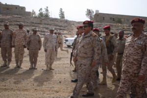 وزير الدفاع يشهد عرض عسكري للواء بارشيد ويشيد بمستوى الجاهزيه القتاليه للواء