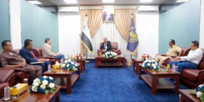 اللواء بن بريك يستقبل المستشار الأمني في الأمم المتحدة