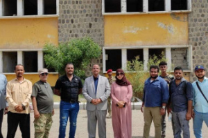 الوزير الزعوري يتفقد مشروع تأهيل مستشفى المعاقين بالعاصمة عدن