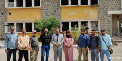 الوزير الزعوري يتفقد مشروع تأهيل مستشفى المعاقين بالعاصمة عدن