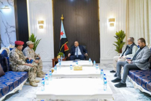 الرئيس الزُبيدي يؤكد على أهمية الحفاظ على الجاهزية العالية للقوات المرابطة في الجبهات الحدودية بأبين
