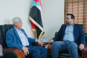 رئيس الهيئة الوطنية للإعلام يلتقي نائب رئيس فريق الحوار الوطني الجنوبي الداخلي