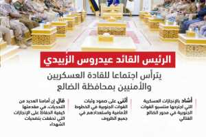 الرئيس الزُبيدي يثمن الإنجازات العسكرية لمحور الضالع (انفوجرافيك)