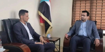 رئيس هيئة الإعلام الجنوبي يلتقي مدير المركز الاعلامي لقوات العمالقة الجنوبية