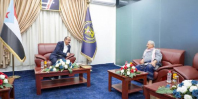 اللواء بن بريك والسفير عبدالرب يبحثان جهود تطوير القوات الجنوبية