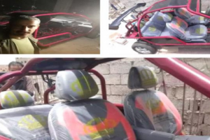 شاب يصنع سيارة رياضية بجهود ذاتية في العاصمة عدن 