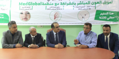 بحيبح والشبحي والبيشي يفتتحا المخيم الجراحي المجاني في المركز الجراحي بالمنصورة