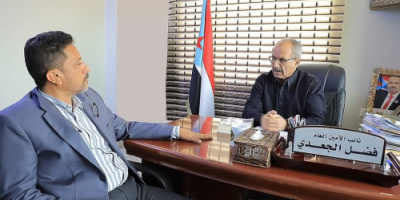 الجعدي يلتقي رئيس الهيئة التنفيذية لانتقالي محافظة أبين