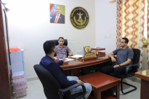 الكريحي كنعان يلتقي رئيس إتحاد طلاب جامعة عدن لمناقشة أوضاع الطلاب