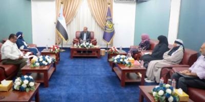 اللواء بن بريك يلتقي رئيس الفريق الفني للإغاثة والتعاون الدولي