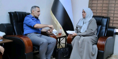 نائب رئيس هيئة الإعلام الجنوبي يستقبل رئيس هيئة المرأة بالمجلس الانتقالي