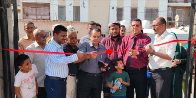 مدير عام الشيخ عثمان يفتتح مشروع إعادة تأهيل حديقة عمر المختار