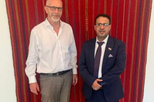 ممثل الشؤون الخارجية لدى ألمانيا يلتقي مدير برنامج الشرق الأوسط وشمال إفريقيا بمؤسسة بيرجهوف