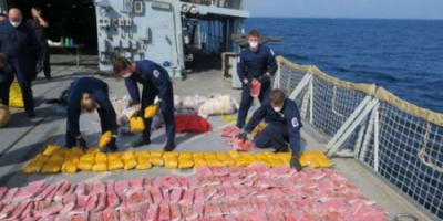 ضبط مئات الكيلوغرامات من المخدرات في بحر العرب