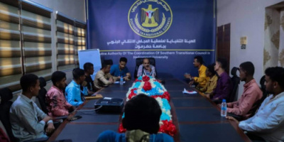 رئيس منسقية الانتقالي بجامعة حضرموت يلتقي طلاب المناطق الشرقية بالمحافظة