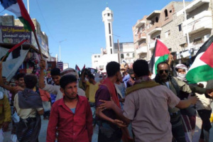 مظاهرة حاشدة بزنجبار دعماً لفلسطين وتنديداً بجرائم الاحتلال الإسرائيلي