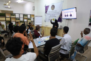 برعاية دائرة الشباب والرياضة في المجلس الانتقالي الجنوبي اقامة دورة تعليم اساسيات لغة الاشارة
