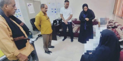 الجاوي يزور الفتاة المعتدى عليها بالطعن في حادثة خورمكسر