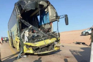 مقتل وإصابة عدد من اليمنيين في حادث مروري مروع على متن حافلة نقل ركاب في السعودية (أسماء)