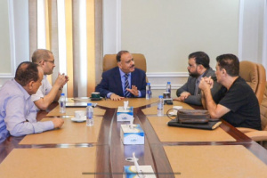 الوزير حُميد يناقش مع الوزير الحريزي مشاريع الطرق المتعلقة بقطاع النقل