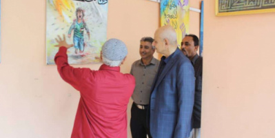 انتقالي العاصمة عدن يدشن معرض "لبيب" التشكيلي للحروف العربية 