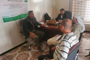 مدير مؤسسة التأمينات يستقبل في مكتبه مدير الصناعة والتجارة بالضالع