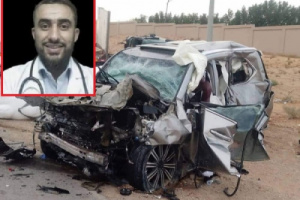 حادث سير يودي بحياة طبيب جنوبي وأربعة من أبنائه في السعودية