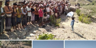 بموكب جنائر مهيب.. قياده اللواء السادس دعم واسناد تشيَع الشهيدين الحازمي والحوشبي