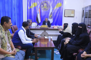 محمد الزبيدي  يلتقي رئيسة اللجنة التحضيرية لاتحاد نساء الجنوب فرع حضرموت