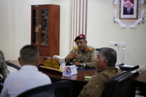 قائد المنطقة العسكرية الثانية يلتقي بفريق مفوضية الأمن والسلامة بالأمم المتحدة