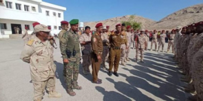 اللواء بارجاش يزور قيادة الشرطة العسكرية بساحل حضرموت