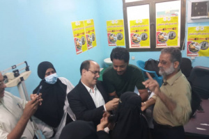 تدشين الحملة الوطنية الطارئة للتحصين ضد شلل الاطفال بدارسعد