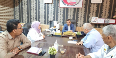 اجتماع مشترك في مستشفى الصداقة لمناقشة تأهيل البنية التحتية لأقسامه المتهالكة